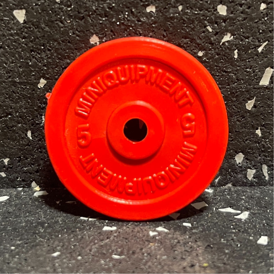 5 lb Bumper Plates Pack (1/10 scale)