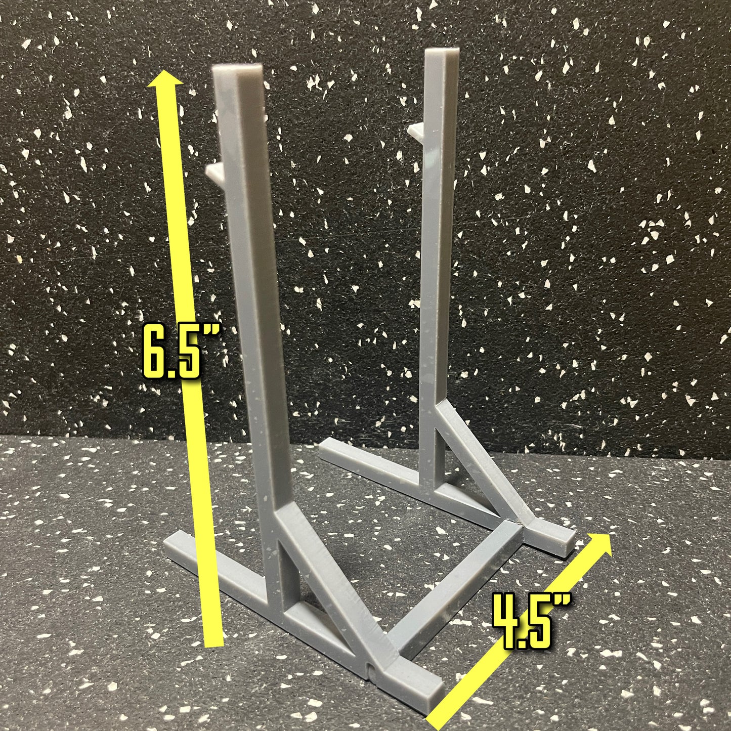The MINIQUIPMENT Squat Rack 1/10 scale (6.5" tall)