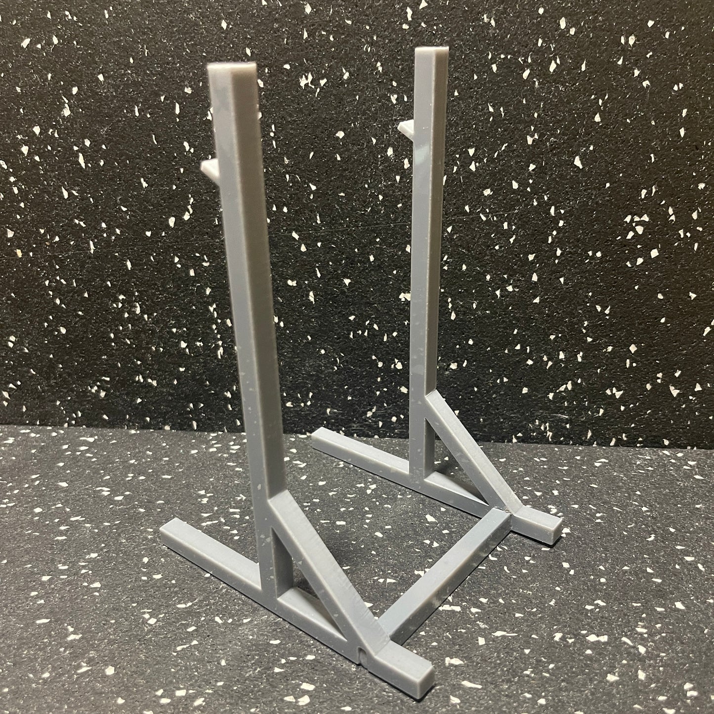 The MINIQUIPMENT Squat Rack 1/10 scale (6.5" tall)