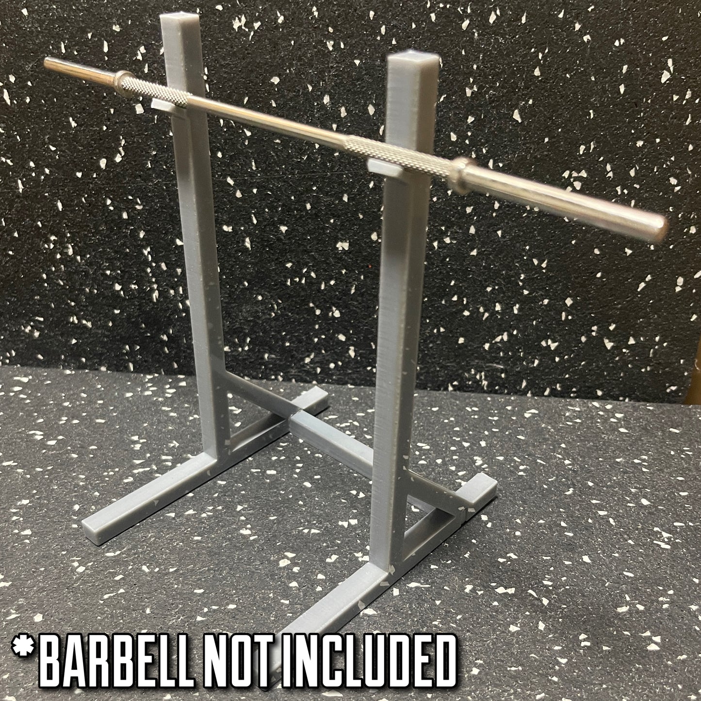 The MINIQUIPMENT Squat Rack 1/10 scale (6.5" tall)