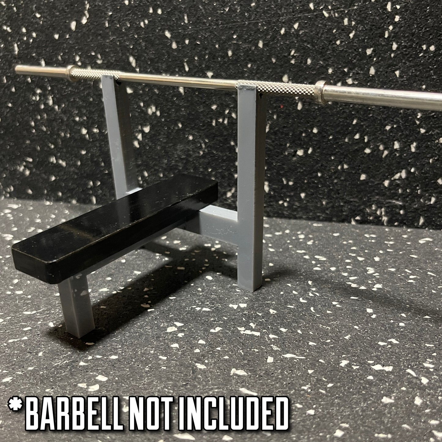 The MINIQUIPMENT Bench Press 1/10 scale (3.5" tall)