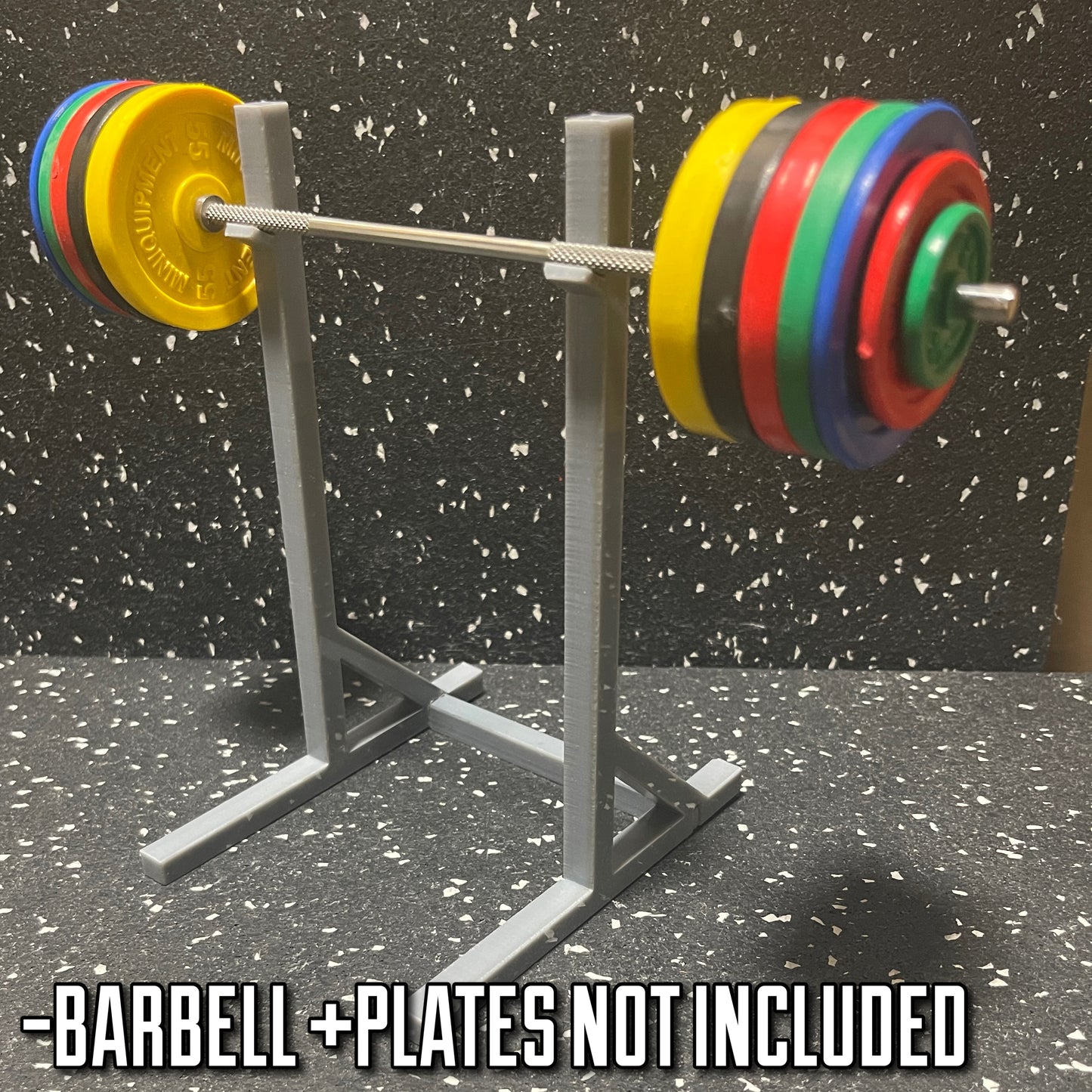 The MINIQUIPMENT Squat Rack 1/10 scale (6.5" tall)