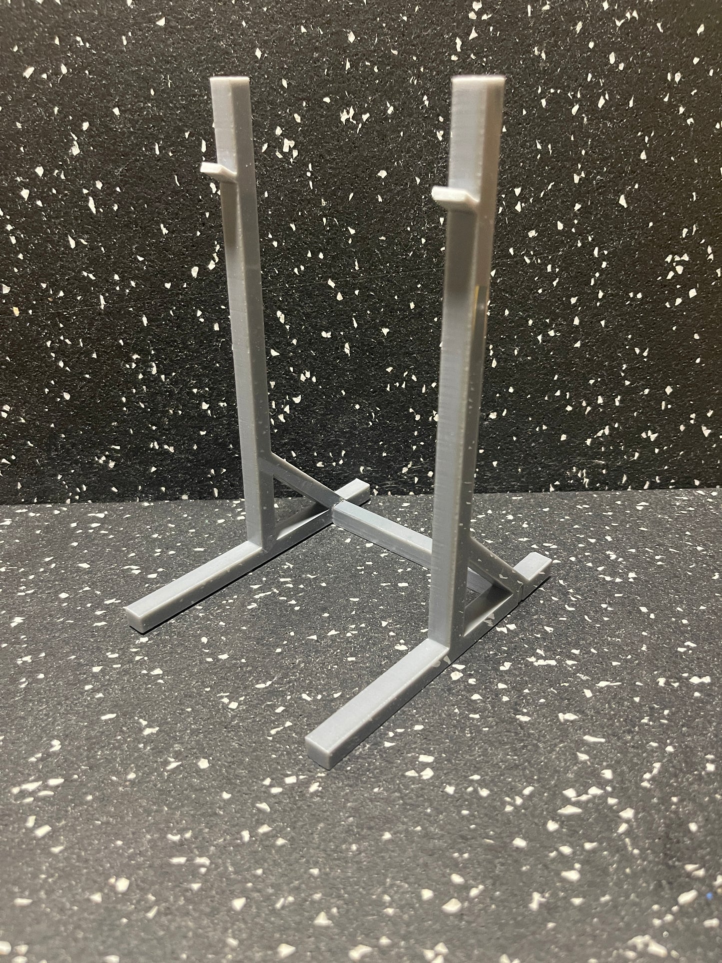 The MINIQUIPMENT Squat Rack 1/10 scale (6.5" tall)