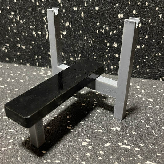 The MINIQUIPMENT Bench Press 1/10 scale (3.5" tall)