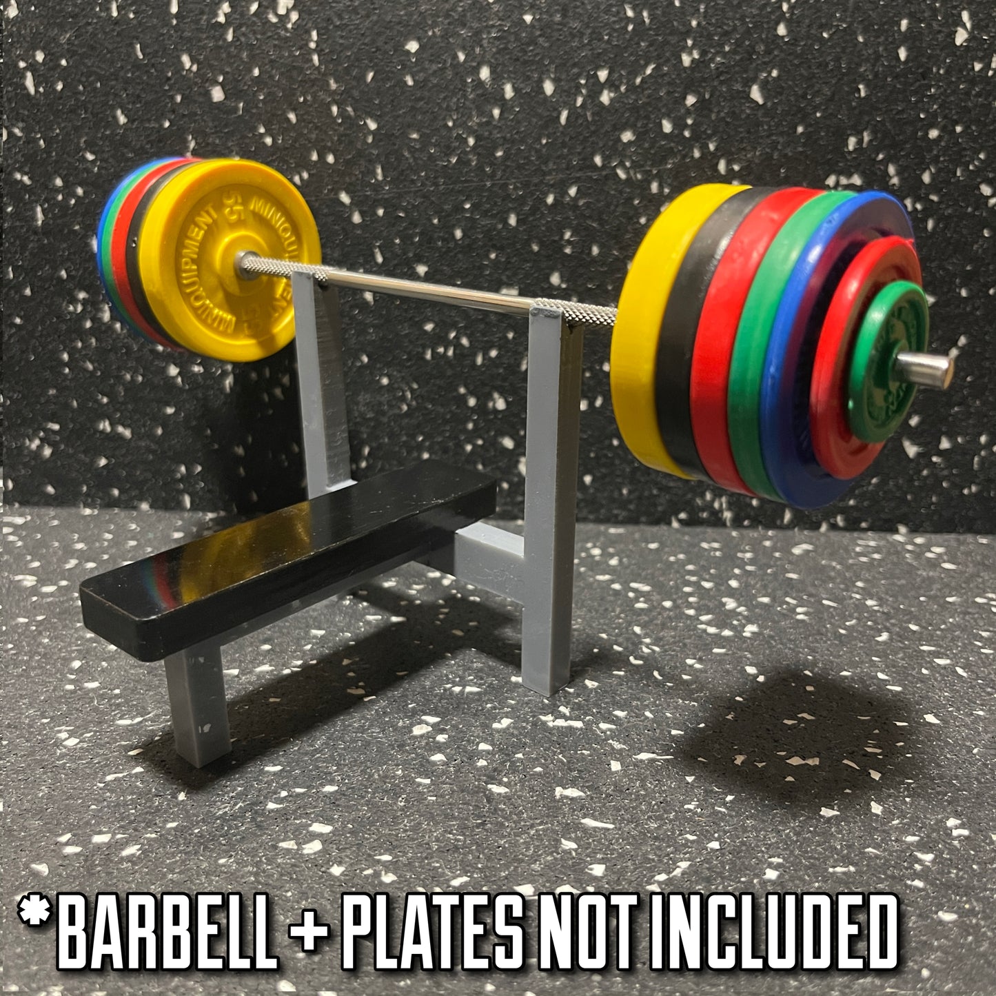 The MINIQUIPMENT Bench Press 1/10 scale (3.5" tall)
